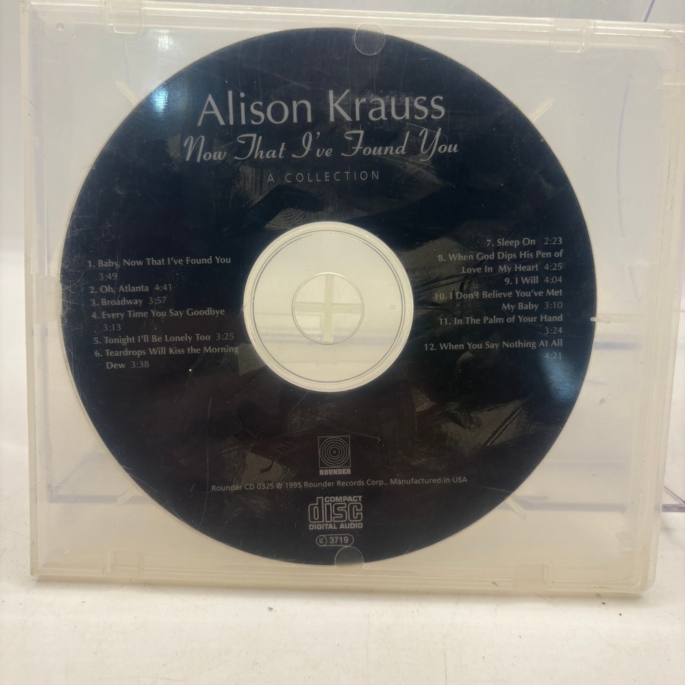 Alison Krauss Now That I've Found You A‎ Collection CD Rounder 1995 Bluegrass